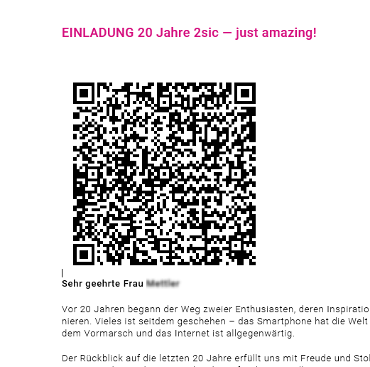 resulting qr code